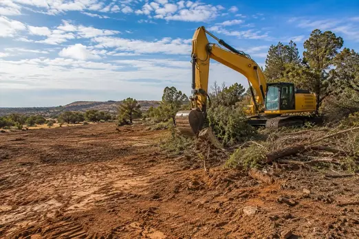Land clearing and brush removal on rural property in Apache County Arizona