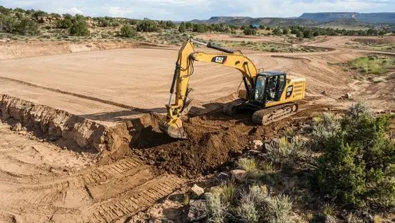 Rural Apache County Arizona property with professionally graded areas for a homesite, driveway, cabin, workshop, and other planned property uses