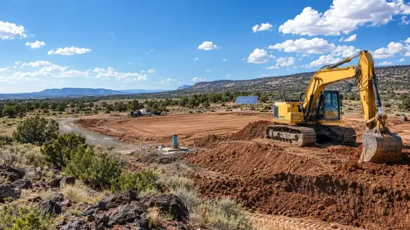 Excavation and off-grid land development project in Apache County Arizona