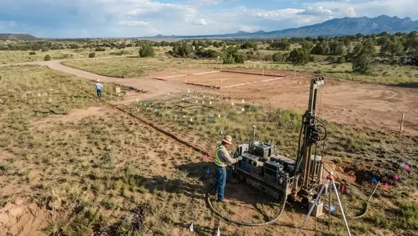 Raw rural property in Apache County Arizona being planned for a future home well septic system and driveway