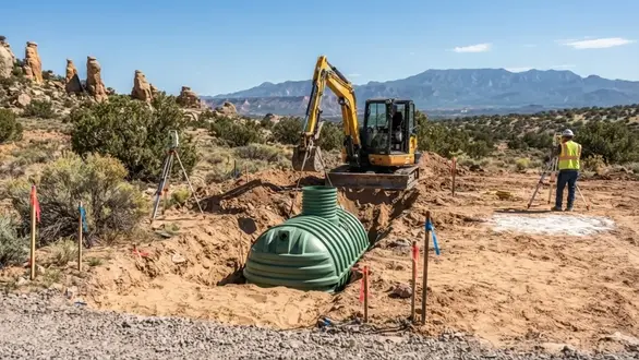 Remote rural property development and septic planning in Apache County Arizona