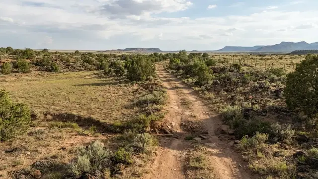 Attractive rural Apache County Arizona property with rough access, uneven terrain, drainage features, and limited practical development areas