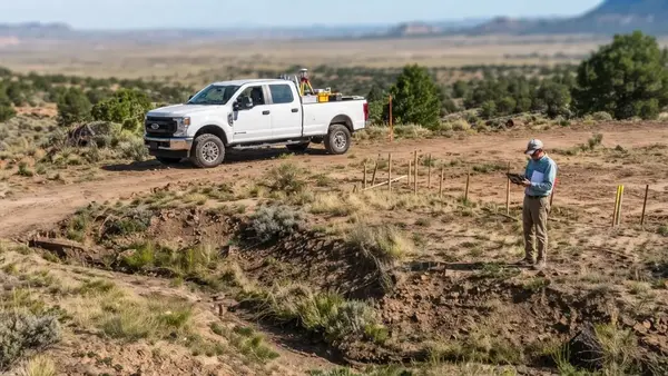 Rural Apache County Arizona property being evaluated for access, terrain, drainage, and future development