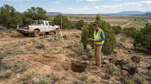 Rural septic site evaluation and project planning in Apache County Arizona