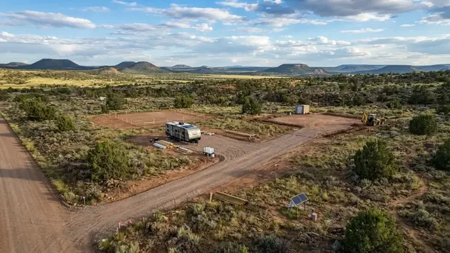Rural off-grid property being planned for a future home, RV area, workshop, and other improvements in Apache County Arizona