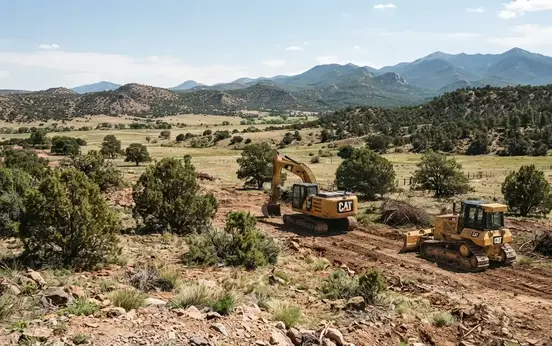 Large rural ranch acreage in Apache County with cleared access areas and native vegetation